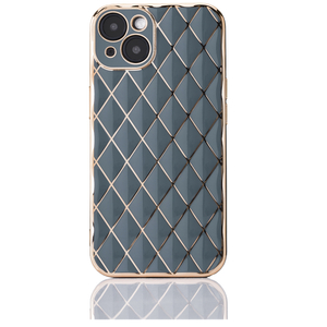 Back case - Blue Quilted - Apple iPhone 13