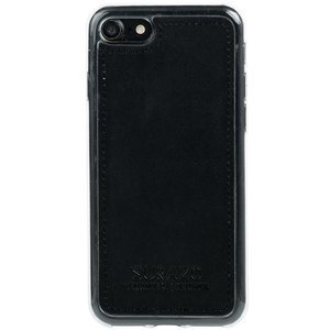 Genuine leather Back case - Costa Black - Transparent TPU