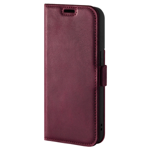 Genuine leather Kickstand Premium RFID - Burgundy - TPU Black