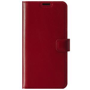 Genuine leather Kickstand Premium RFID - Costa Red - TPU Black