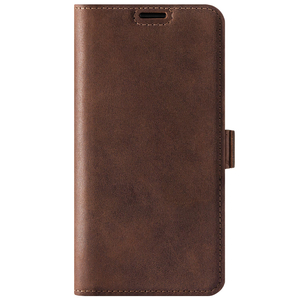 Genuine leather Kickstand Premium RFID - Nut Brown - TPU Black
