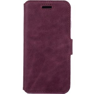 Genuine leather Slim cover - Burgundy - Transparent TPU