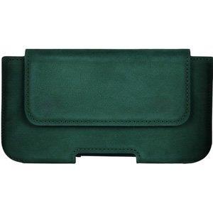 Natural leather Belt Case - Nubuck Dark Green