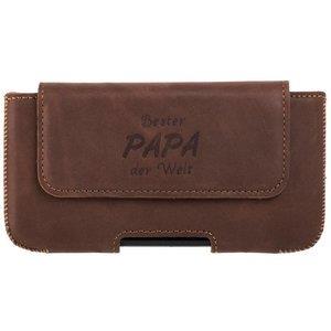 Natural leather Belt Case - Nut - Bester Papa