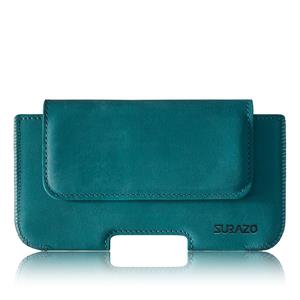 Natural leather Belt case - Turquoise