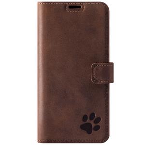 RFID Wallet case - Brown - Paw - TPU Black