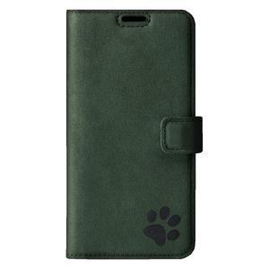 RFID Wallet case - Nubuck Dark Green - TPU Black