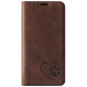 Smart magnet RFID - Nut Brown - Paw in Heart - Transparent TPU