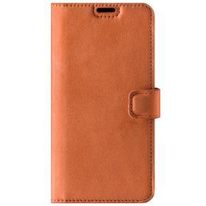 Wallet case - Nubuck Dark Orange - TPU Black