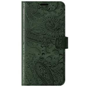 Wallet case - Ornament Green - Transparent TPU