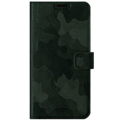 Wallet case - Military Camouflage Dark Green  - Transparent TPU