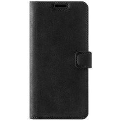 Genuine leather Kickstand Prestige RFID - Nubuck Black - TPU Black