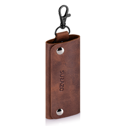 Leather Key Case - Nut Brown