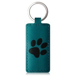 Keychain - Turquoise - Black Paw