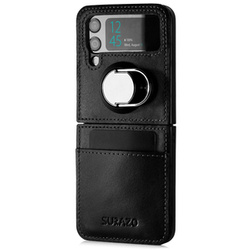 Genuine leather Back case Flex Mode - Costa Black - TPU Black