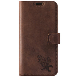 Wallet case - Nut brown - Eagle - Transparent TPU