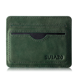 Slim Card Wallet - Dark Green