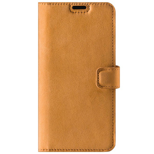 RFID Wallet case - Nubuck Camel - TPU Black