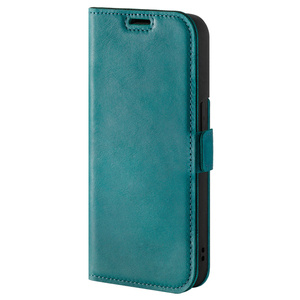 Genuine leather Kickstand Premium RFID - Turquoise - TPU Black