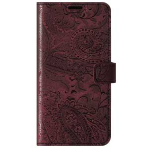 Wallet case - Ornament Burgund - Transparent TPU