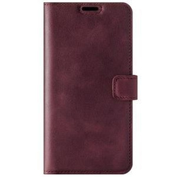 RFID Wallet case - Burgundy - TPU Black