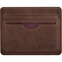 Slim Card Wallet - Nut Brown