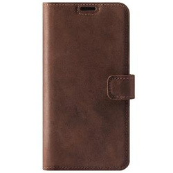 Genuine leather Kickstand Premium RFID - Nut - TPU Black