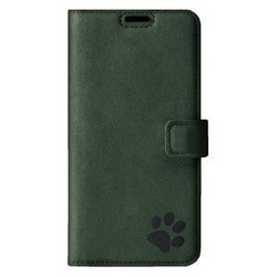 RFID Wallet case - Nubuck Dark Green - TPU Black