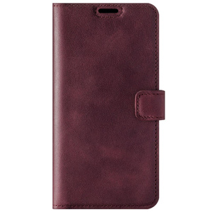 Genuine leather Kickstand Prestige RFID - Burgundy - TPU Black