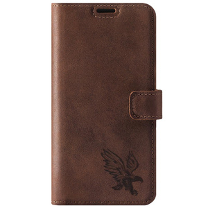 Wallet case - Nut brown - Eagle - Transparent TPU