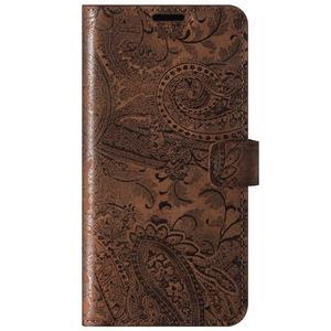 Wallet case RFID - Ornament Brown - TPU Black