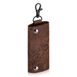 Leather Key Case - Ornament Nut