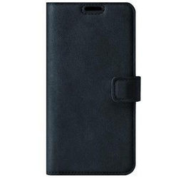 RFID Wallet case - Nubuck Navy Blue - TPU Black