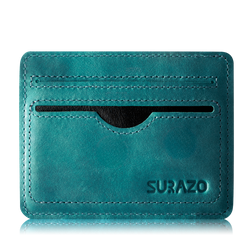 Slim Card Wallet - Turquoise