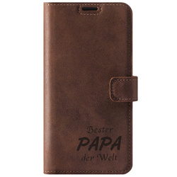 Wallet case - Nut - Bester Papa - Transparent TPU