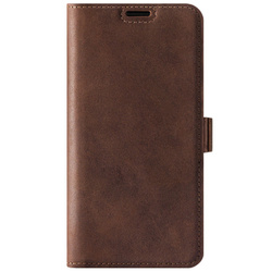 Genuine leather Kickstand Premium RFID - Nut Brown - TPU Black