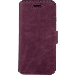 Genuine leather Slim cover - Burgundy - Transparent TPU