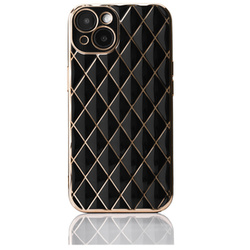 Back case - Black Quilted - Apple iPhone 13