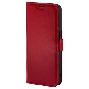 Genuine leather Kickstand Premium RFID - Costa Red - TPU Black