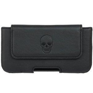 Natural leather Belt Case - Costa Black - Skull