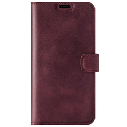 RFID Wallet case - Burgundy - TPU Black