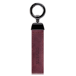 Keychain Premium - Nubuck Burgundy