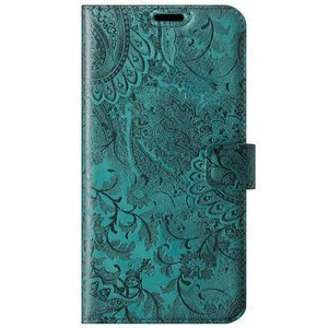 RFID Wallet case - Ornament Turquoise - Transparent TPU