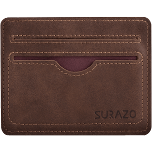 Slim Card Wallet - Nut Brown