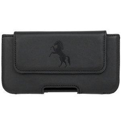 Natural leather Belt case - Costa Black - Horse