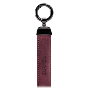 Keychain Premium - Nubuck Burgundy