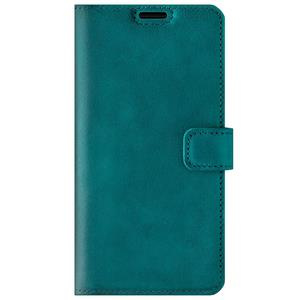 Genuine leather Kickstand Premium RFID - Turquoise - TPU Black