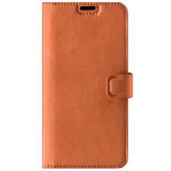 Wallet case - Nubuck Dark Orange - TPU Black