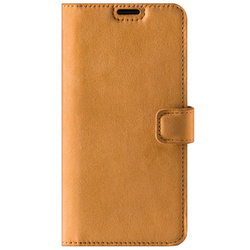 RFID Wallet case - Nubuck Camel - TPU Black